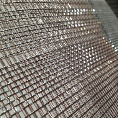Customized Glass Laminated Wire Mesh For Ceilings And Etched Graphics