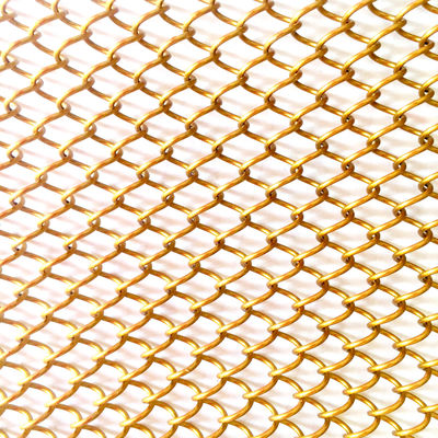 9mm Wire Pitch Metal Coil Drapery For Customized Width Requirements