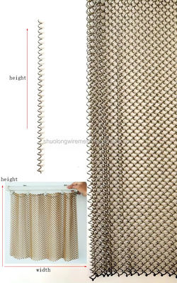 Metal Coil Mesh Design For Interior Decoration And Room Design