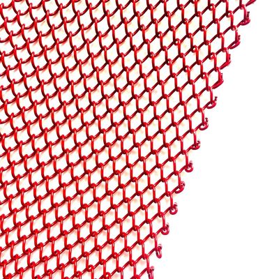 Customized Metal Coil Drapery 1.1kg/M2 Weight And Customized Hole Size For Performance