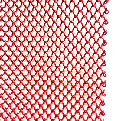 Customized Metal Coil Drapery 1.1kg/M2 Weight And Customized Hole Size For Performance