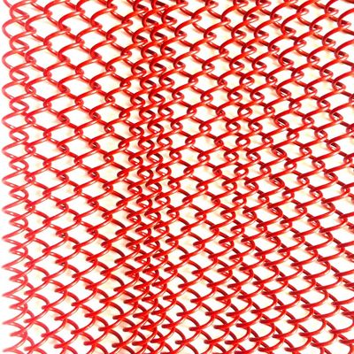 Customized Metal Coil Drapery 1.1kg/M2 Weight And Customized Hole Size For Performance