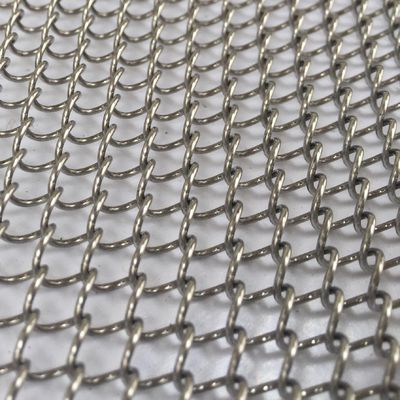 0.5-2mm Thickness Bronze Metal Coil Drapery For Round Window Treatment Curtain