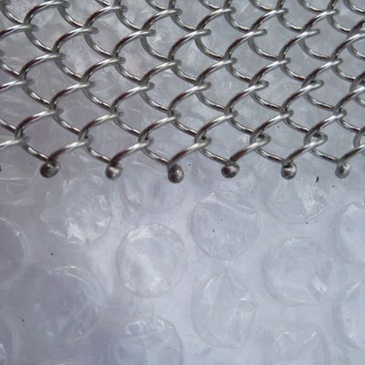 0.5-2mm Thickness Bronze Metal Coil Drapery For Round Window Treatment Curtain