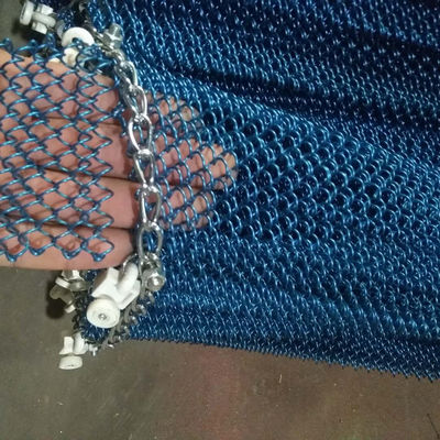 Metal Mesh Curtains And Coil Mesh Drapery For Room Partition