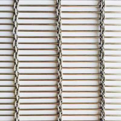 Customizable Architectural Woven Wire Mesh / Stainless Steel Woven Wire Mesh for Facades