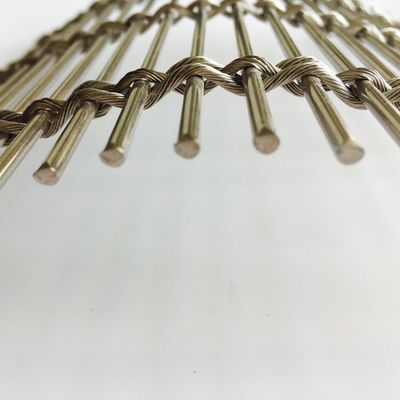 High Strength Architectural Wire Mesh Stainless Steel/Copper/Brass Polished Surface ISO9001 Certified
