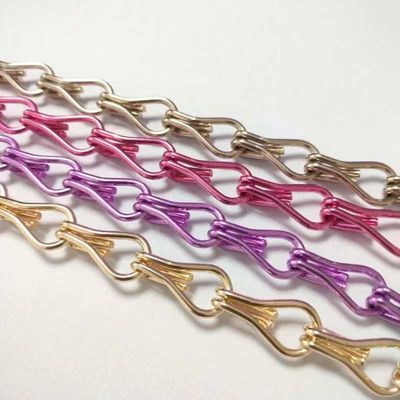 Durability Aluminium Chain Fly Screen With Good Ventilation Custom Curtain Pattern