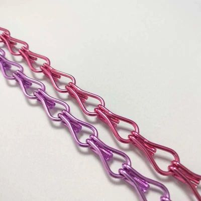 Durability Aluminium Chain Fly Screen With Good Ventilation Custom Curtain Pattern