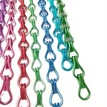 2mm Decorative Aluminum Hook Curtains For Indoor Partition Curtains Multi Color Available