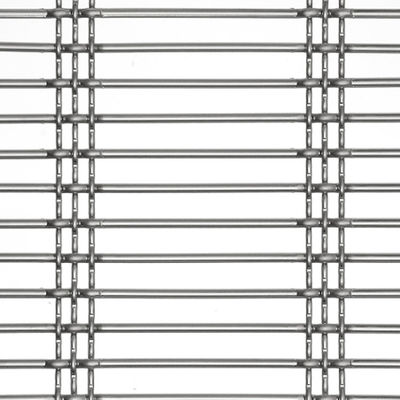 30m Cable Architectural Stainless Stee Woven Wire Mesh For Facade Balcony And Partition Imitation bamboo weaving