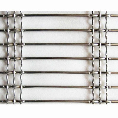 30m Cable Architectural Stainless Stee Woven Wire Mesh For Facade Balcony And Partition Imitation bamboo weaving