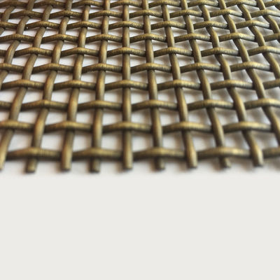 Elegant Stainless Steel Woven Wire Mesh For Cabinet ISO9001 Certified