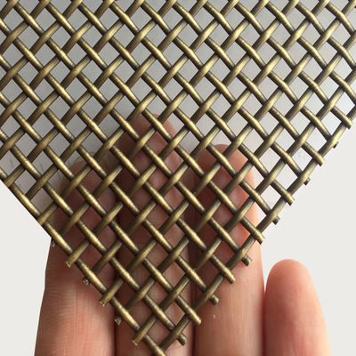 Elegant Stainless Steel Woven Wire Mesh For Cabinet ISO9001 Certified