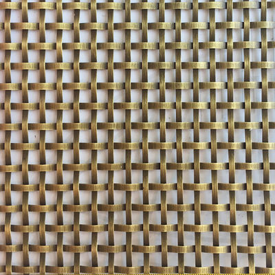 Elegant Stainless Steel Woven Wire Mesh For Cabinet ISO9001 Certified