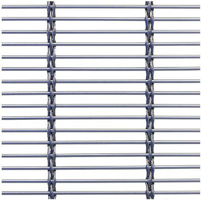 Gray Woven Steel Panels With Anodizing Treatment Improve Architectural Art