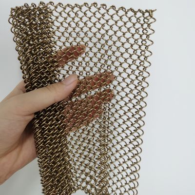 Durable Architectural Woven Wire Mesh Innovative Acoustic Baffle Curtains And Ceiling