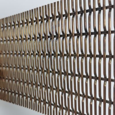 Anodized Aluminum Woven Wire Fabric Mesh Crimped Woven Wire Mesh For Fence