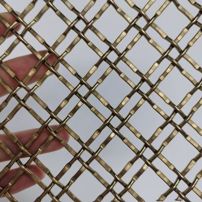 Architectural Crimped Woven Wire Mesh Metal Wire Mesh As Railing Can Be Used As Interior &amp; Exterior Safety