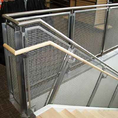 Architectural Crimped Woven Wire Mesh Metal Wire Mesh As Railing Can Be Used As Interior &amp; Exterior Safety