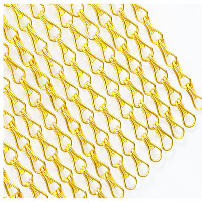 Durable Custom Aluminum Chain Fly Screen With Ventilation Insect Fly Screen Curtain