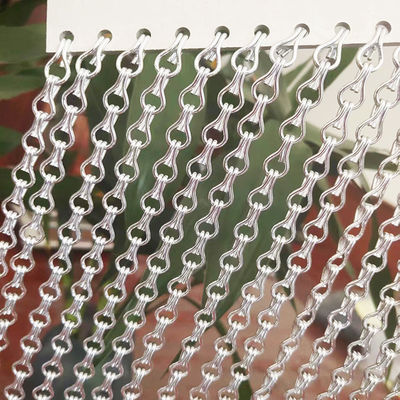 Durable Custom Aluminum Chain Fly Screen With Ventilation Insect Fly Screen Curtain