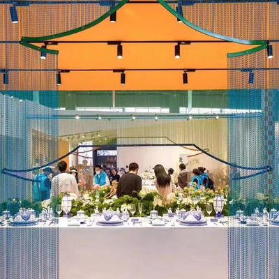 Aluminium Chain Door Fly Screen Curtain Metal Chain Curtains For Wall Decoration Interior Partition Curtains