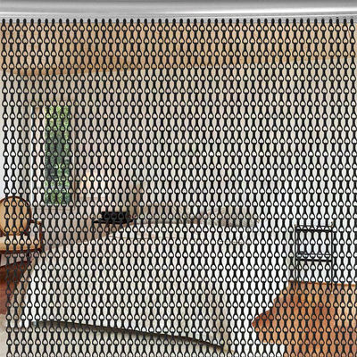 Durable Pure Aluminium Chain Fly Screen Door Fly Screen Curtain Chain Link Curtains Fly Screens