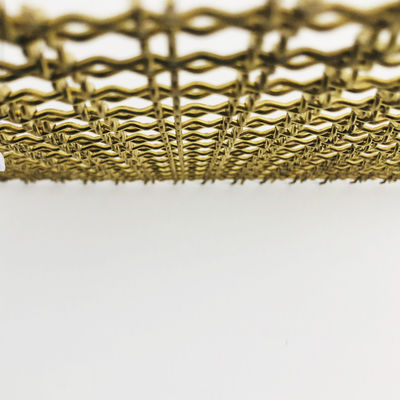Square Hole Shape Eco Friendly 30m Silver Stainless Steel Decorative Wire Panels / Wire Mesh Facades