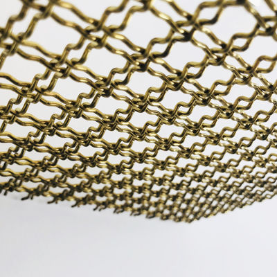 Square Hole Shape Eco Friendly 30m Silver Stainless Steel Decorative Wire Panels / Wire Mesh Facades