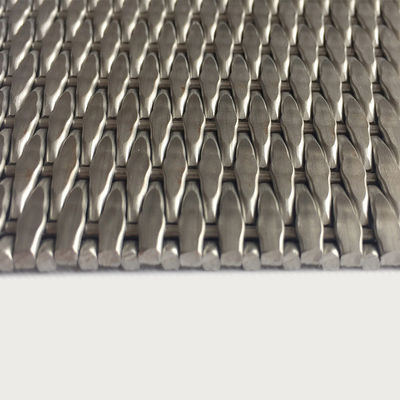 2-6mm Silver Metallic Stainless Steel Decorative Wire Mesh Grilles For Modern Cabinet Doors