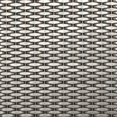 2-6mm Silver Metallic Stainless Steel Decorative Wire Mesh Grilles For Modern Cabinet Doors