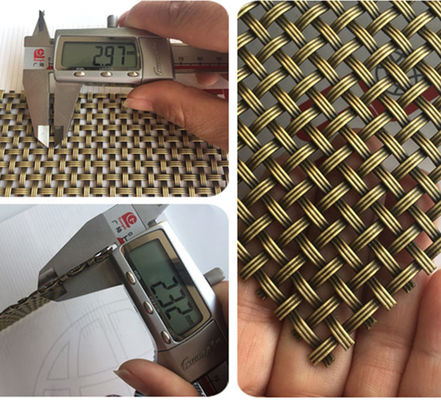 Custom Stainless Steel Metal Mesh Panels For Unique Hard Surface Decoration In Residential Commercial Interiors