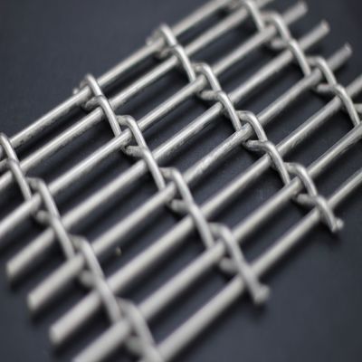 Weft Pitch 15mm Customizable Wire Mesh Grilles In Silver Golden Black Colors