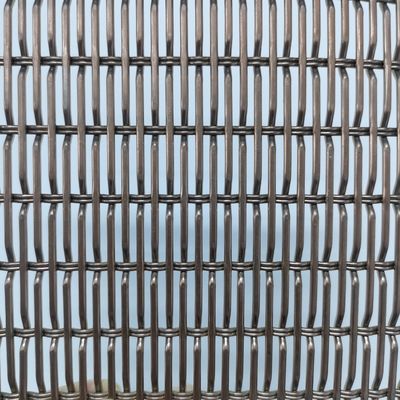 Fireproof Decorative Wire Mesh Grilles With PVDF Surface Treatment