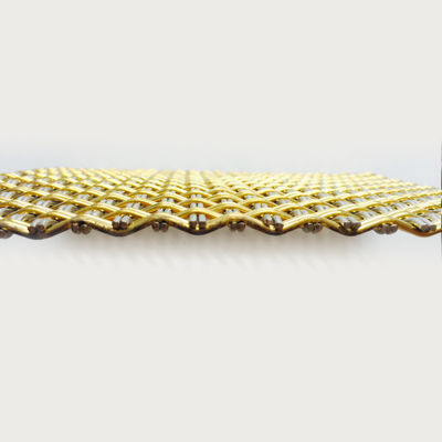 32% Opening Area Architecture Decorative Woven Metal Grilles for Cabinet