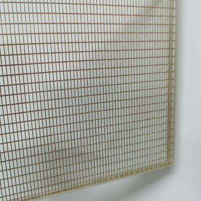 304 316L Stainless Steel Wire Mesh Laminated Glass With 21 Mesh