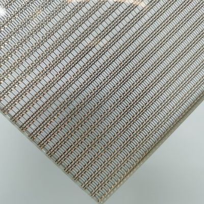 Gold Glass Laminated Wire Mesh 10-100 Mesh For Various Applications