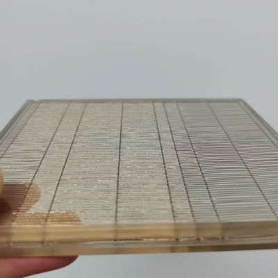 High Tensile Strength Strength Decorative Wire Mesh Laminated Glass Fire Resistance A1