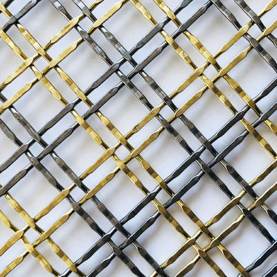 Sophisticated Stainless Steel Metal Mesh Mesh Thickness 3.3mm for Cabinet Doors