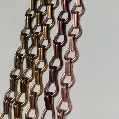 15.7mm x 8.85 mm Size Metal Curtains With Aluminum Custom Pattern