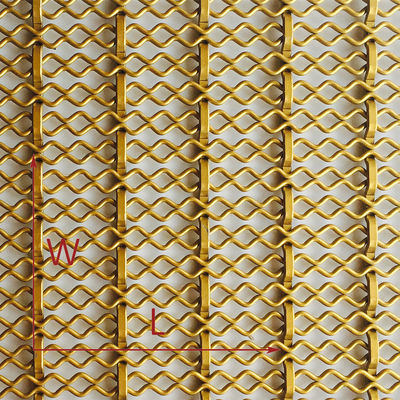 Architectural Wire Mesh For Ceiling Panels And Light Fixtures