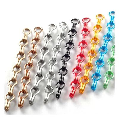 Customizable Aluminium Chain Fly Screen Wire Diameter 2mm Standard Size 12mm*24mm