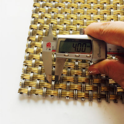 External Facades Decorative Wire Mesh For Cabinets In Long Lasting Stainless Steel