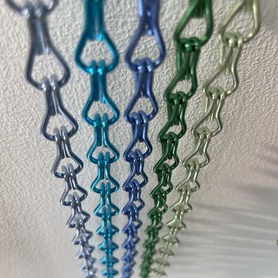 Good Ventilation Chain Link Aluminium Fly Screen With 1.5mm Wire Diameter
