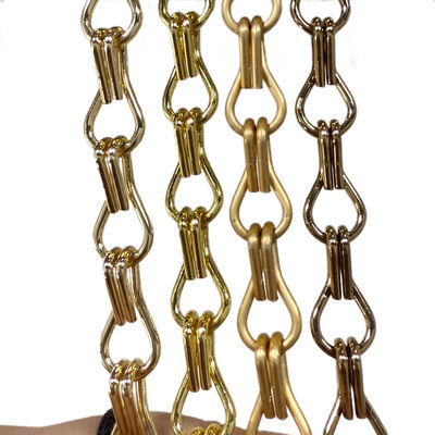 Standard Size 12mm*24mm Aluminum Chain Link Curtain High Durability