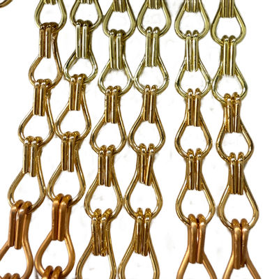 Easy Installation Custom Chain Link Aluminium Chain Fly Screen Perfect For Customized Curtain Patterns