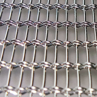 Architectural Laminated Glass Embedded Stainless Steel Mesh ANSI Standard Unique Patterned Room Dividers