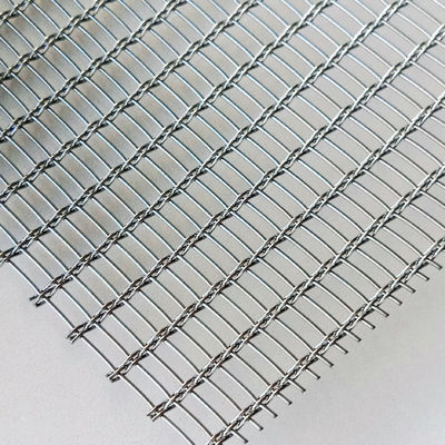 Architectural Laminated Glass Embedded Stainless Steel Mesh ANSI Standard Unique Patterned Room Dividers