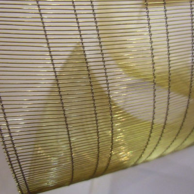 Stainless Steel Mesh Laminated Glass Modern Spaces Decorative Partitions Walls Ceiling Accents ISO Custom Cutting
